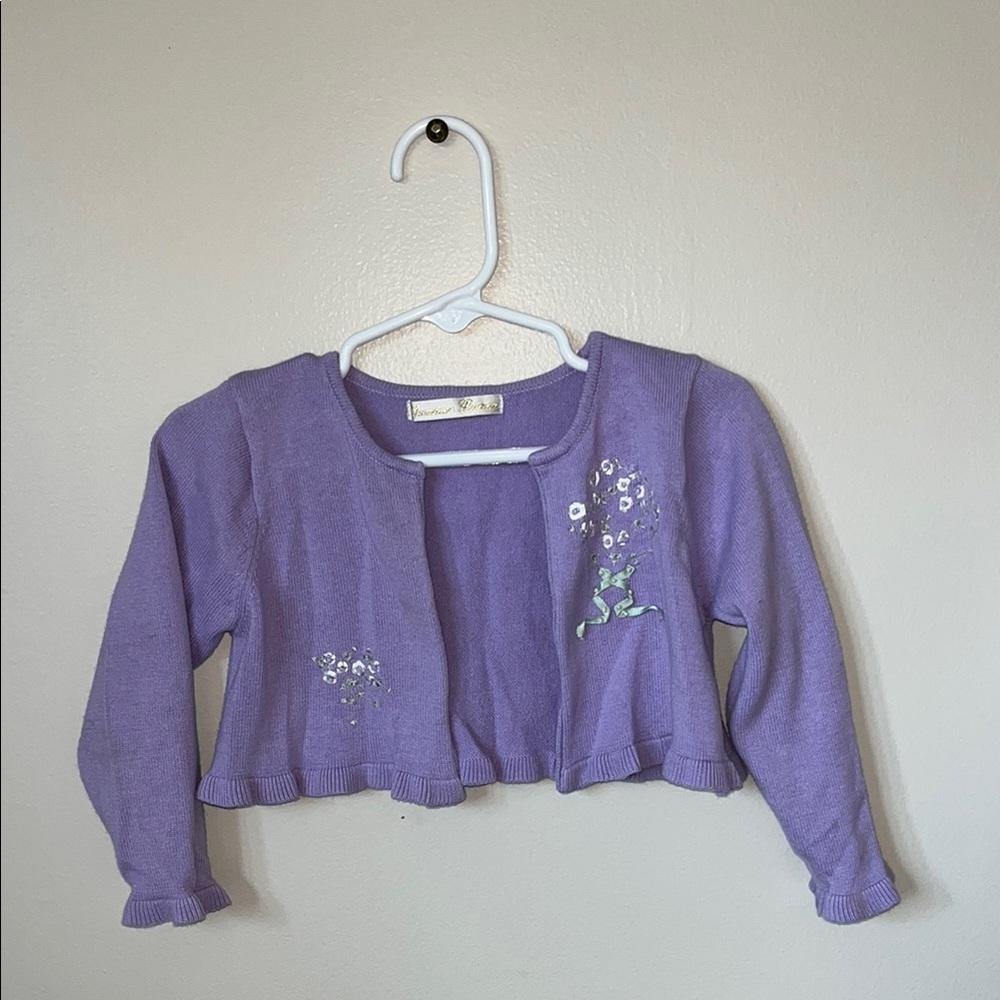 American Princess Purple Kids Sweater